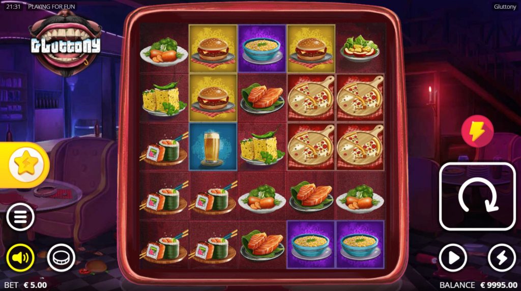 Reels Screen Gluttony Slot: Reels Screen