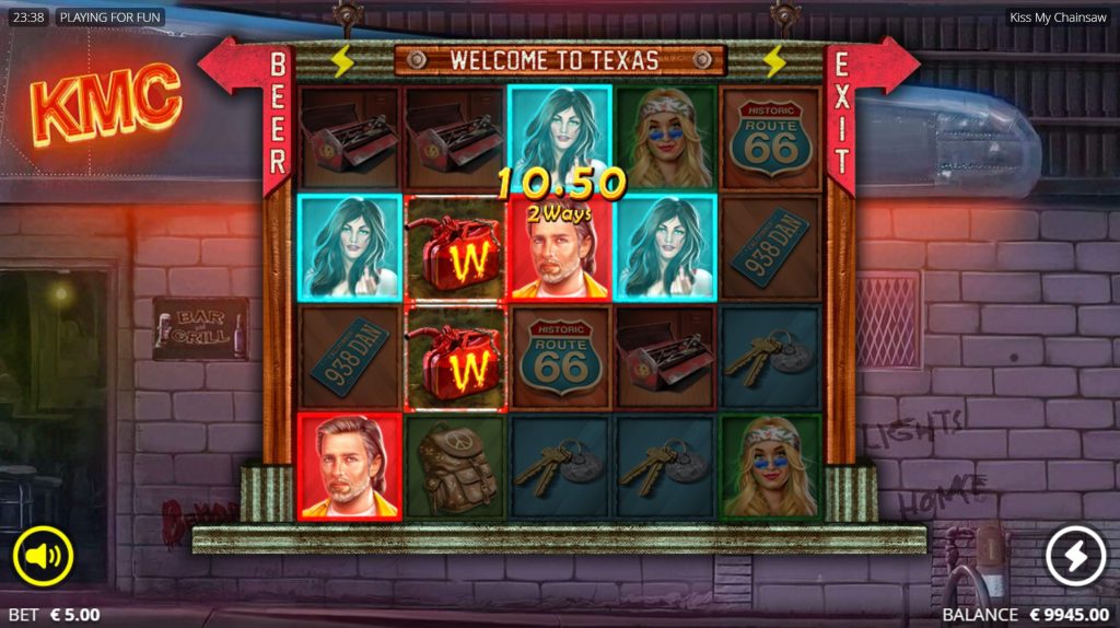 Win Screen Kiss My Chainsaw Slot: Win Screen