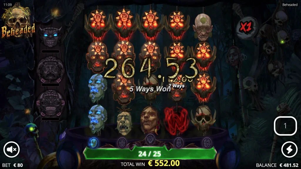 Beheaded slot — Normal Win. Beheaded slot - Normal Win