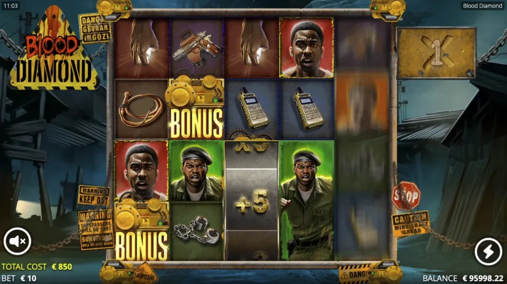 Blood Diamond slot — Oppression Spins trigger. Blood Diamond slot Oppression Spins trigger gameplay screenshot