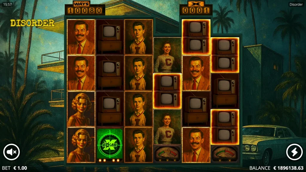 Disorder slot base-game xBomb gameplay screenshot