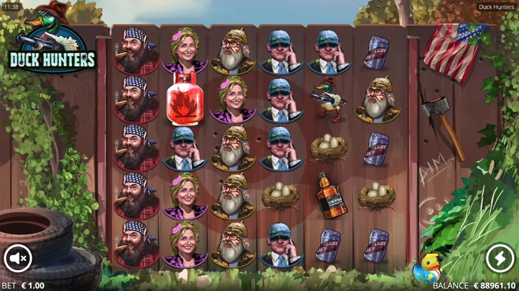Duck Hunters slot — Bomb. Duck Hunters slot Bomb gameplay screenshot