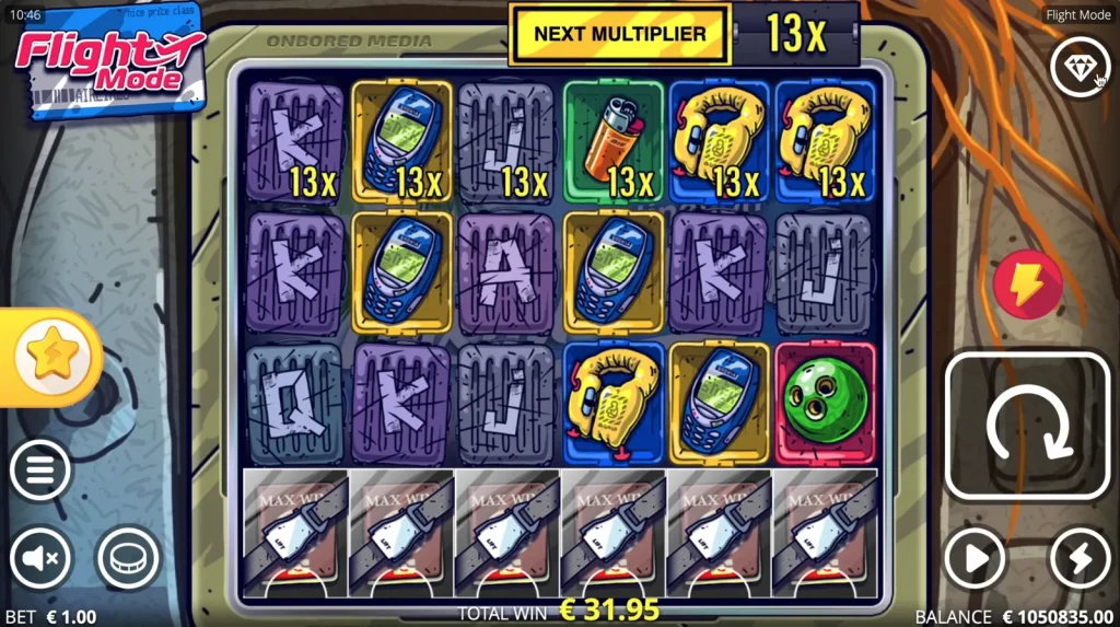 Flight Mode slot — base game. Flight Mode slot base game gameplay screenshot
