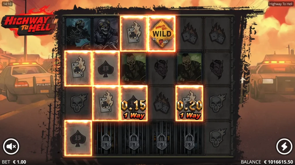 Highway to Hell slot — base game. Highway to Hell slot base game gameplay screenshot