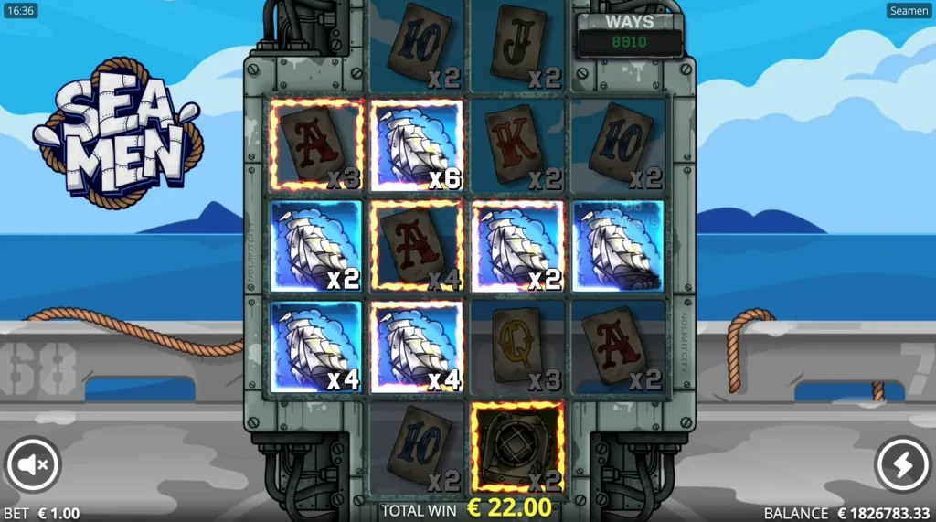 Seamen slot base game gameplay screenshot