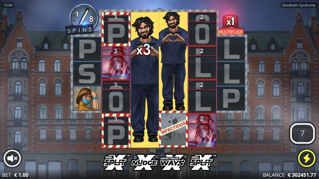 Stockholm Syndrome slot — Syndrome Spins Character Multiplier. Stockholm Syndrome slot Syndrome Spins Character Multiplier gameplay screenshot