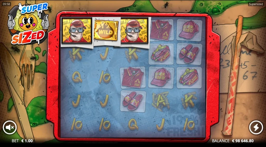 Supersized slot Wild gameplay screenshot