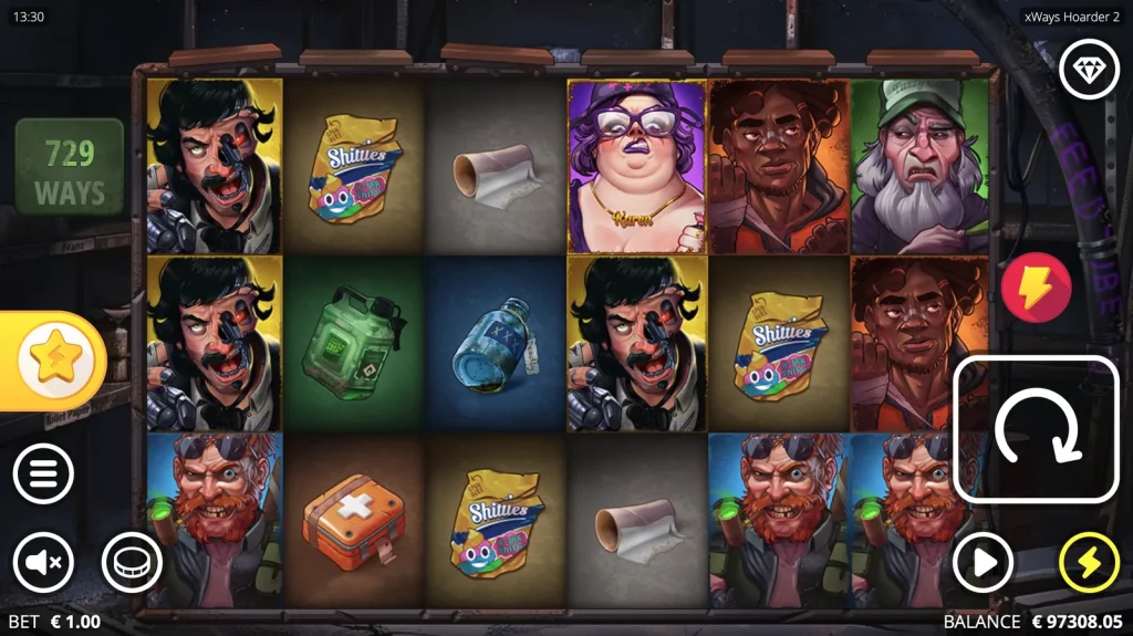 xWays Hoarder 2 slot — Base Game. xWays Hoarder 2 slot Base Game gameplay screenshot
